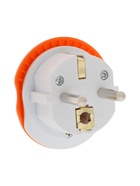 Переходник универсальный 16 А, с заземлением, 220 В, заподлицо в розетку, красный - Фото 7