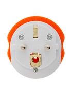 Переходник универсальный 16 А, с заземлением, 220 В, заподлицо в розетку, красный - Фото 11