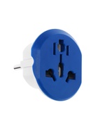 Переходник универсальный 16 А, с заземлением, 220 В, заподлицо в розетку, синий - Фото 7