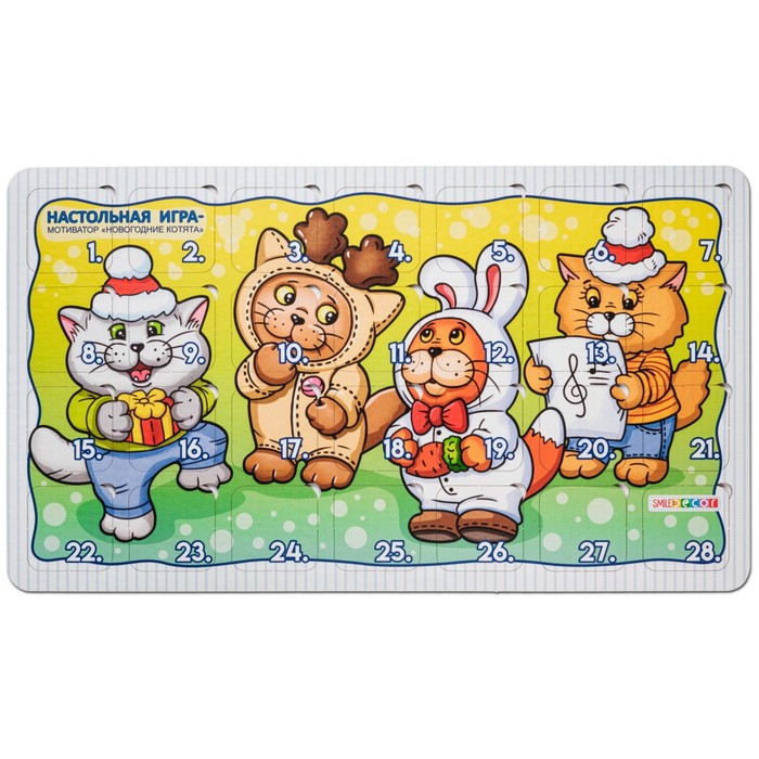 Настольная игра «Новогодние котята» - Фото 1