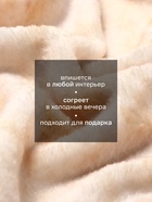 Плед круглый «Этель. Лаваш», d=180 см, корал-флис 280 г/м² - Фото 2