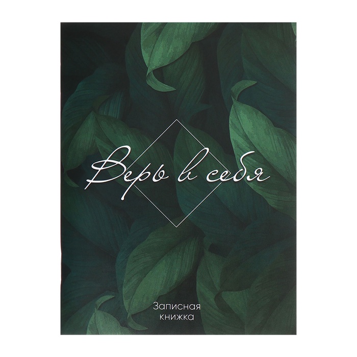 

Записная книга А6 32 листа в клетку на скобе "Верь в себя", обложка мелованный картон, блок офсетная бумага