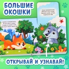 Книжка картонная с окошками «Лесные животные», 12 стр. - фото 5292372