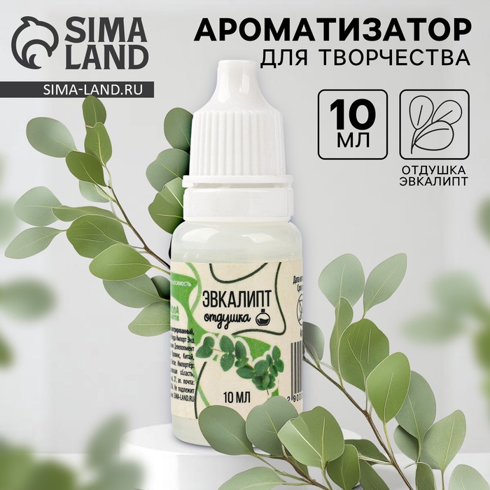 Ароматизатор для творчества «Эвкалипт», концентрированный, 10 мл - Фото 1