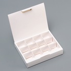 Коробка для 12 конфет, белая с откидной крышкой, 19×15×3.5 см - фото 65435142