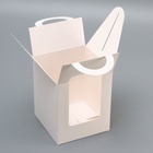 Коробка для Кулич белая, 15 x 15 x 18 см, кондитерская упаковка - фото 809445930