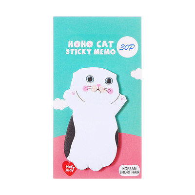 Блок для записей 35×70 мм, 30 листов «Белый котик»