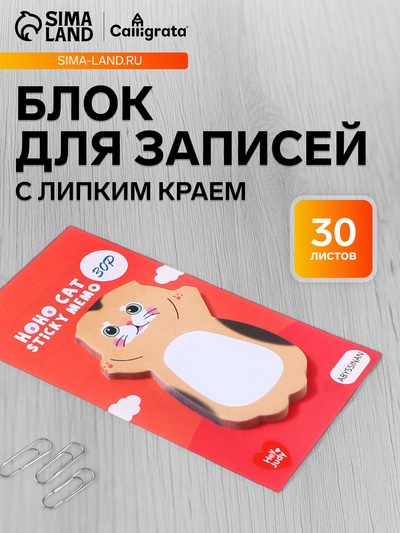 Блок для записей 35×70 мм, 30 листов «Котенок»