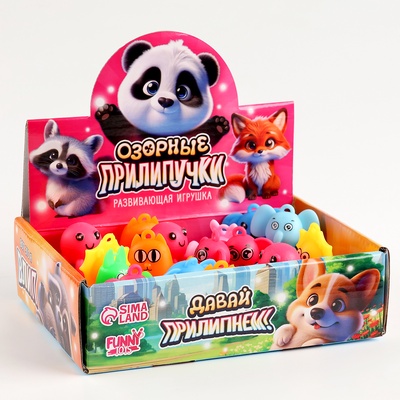 Развивающая игрушка Funny toys «Прилипала», МИКС