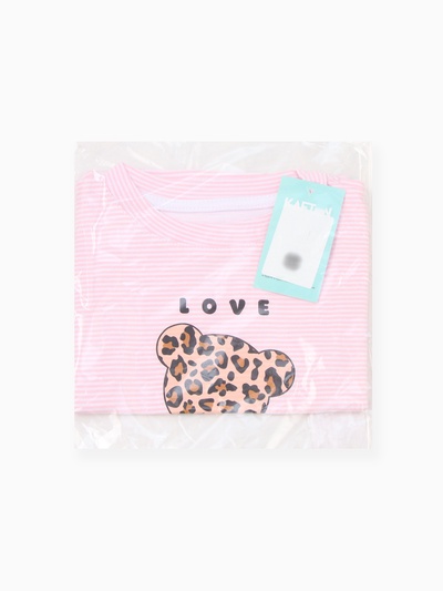Футболка для девочки KAFTAN: Love, розовая, размер 30 (98-104 см)