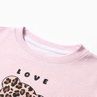 Футболка детская KAFTAN Love, р.34 (122-128 см) 10733255 - фото 12913093