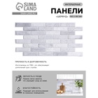 Стеновая панель ПВХ «Шервуд», 960×485 мм, цвет серый - Фото 1