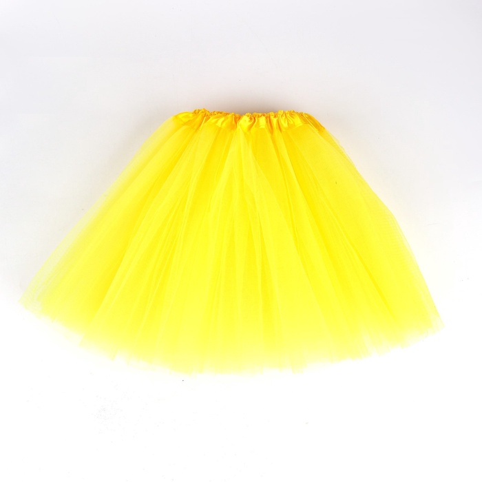 Карнавальная юбка из сетки, жёлтый - Фото 1