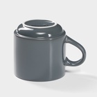 Набор фарфоровой посуды Magistro Night, 16 предметов: тарелка d=25,5 см, d=19 см, миска 850 мл, d=15 см, кружка 320 мл, цвет серый - Фото 9