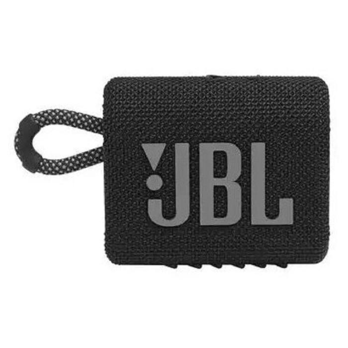 Портативная колонка JBL GO 3, 4.2 Вт, USB Type-C/BT, 2700 мАч, черная - фото 51681743