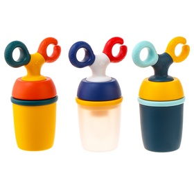 Ниблер для прикорма, от 5 мес., с силиконовой сеточкой, размер М, вращающийся поршень, МИКС