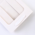 Пакет подарочный, с окном,  25 х 18 х 13 см, белый, 1шт. - фото 26120806