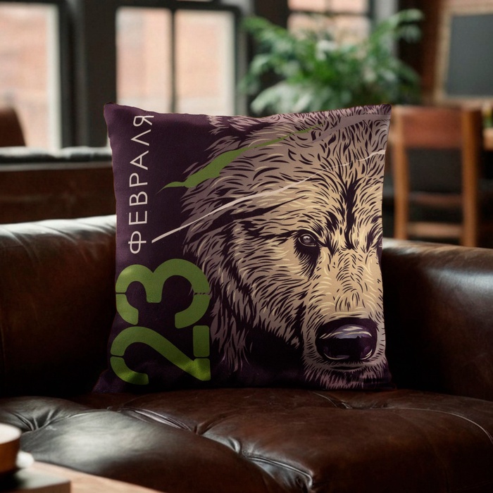 Наволочка декоративная «Этель. 23 февраля», 40×40 см - Фото 1