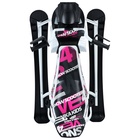 Снегокат Snowpatrol 2, со спинкой, с фонариком, белый, розовый, SND4P/2 Nika Kids - Фото 2