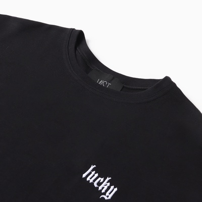 Футболка женская MIST Lucky, размер 42-44 (S-M), чёрная
