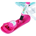 Снегокат «Twiny 2+» с забавными медвежатами, со спинкой, с родительской ручкой, голубой, розовый, TW2+/ЗМ Nika - Фото 2