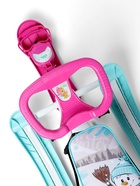 Снегокат «Twiny 2+» с забавными медвежатами, со спинкой, с родительской ручкой, голубой, розовый, TW2+/ЗМ Nika - Фото 12