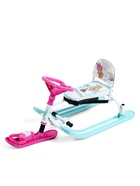 Снегокат «Twiny 2+» с забавными медвежатами, со спинкой, с родительской ручкой, голубой, розовый, TW2+/ЗМ Nika 10479787