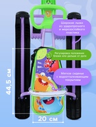 Снегокат «Тимка спорт 4-1 Монстрики», ТС4-1/МН, со спинкой и ремнём безопасности - Фото 3