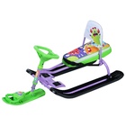 Снегокат «Тимка спорт 4-1 Монстрики», ТС4-1/МН, со спинкой и ремнём безопасности - Фото 6