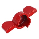Ручка-бабочка для шарового крана ZEIN, усиленная, 1/2«-3/4», красная - Фото 3