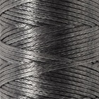Нитки вощёные, плетёные, плоские, 150D/16, 0,8 мм, 50 ± 2 м, цвет тёмно-серый - Фото 2