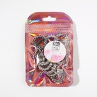 Пряжки кабошоны со стразами «Круг» для бантиков, d=18 мм, 10 шт., цвет серебряный - Фото 3