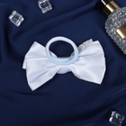 Бант для волос на резинке «Школьница стиль», кружево классика, 12 см, белый - Фото 4