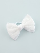 Бант для волос на резинке «Школьница стиль», кружево классика, 12 см, белый - Фото 6