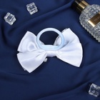 Бант для волос на резинке «Школьница. Стиль», классика полосы, 12 см, белый - фото 119337141