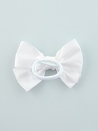 Бант для волос на резинке «Школьница. Стиль», классика полосы, 12 см, белый - Фото 7