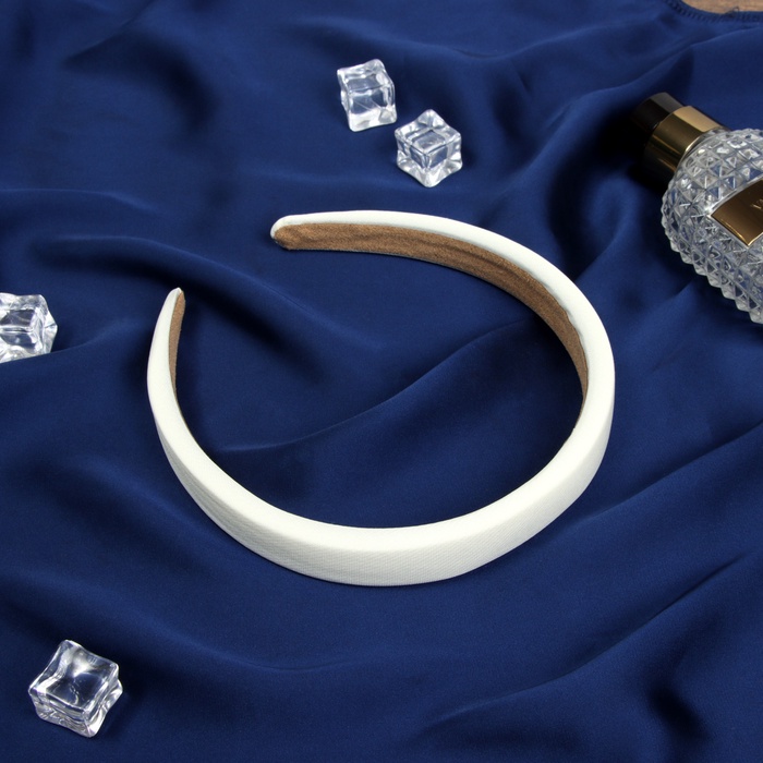 Ободок для волос «Жаннет», галант, 2 см, бежевый - Фото 1