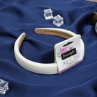 Ободок для волос «Жаннет», галант, 2 см, бежевый - Фото 2