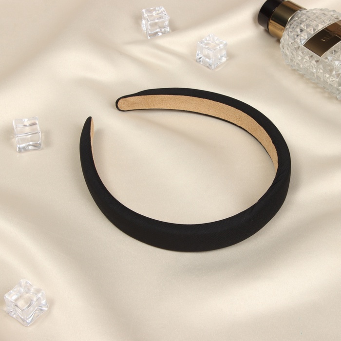 Ободок для волос «Жаннет», галант, 2 см, чёрный - Фото 1