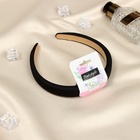 Ободок для волос «Жаннет», галант, 2 см, чёрный - Фото 2