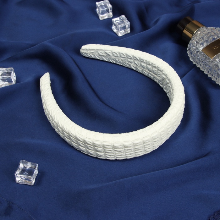 Ободок для волос QF «Жаннет», клетка объём, 3 см, МИКС