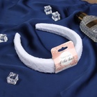 Ободок для волос QF «Жаннет», нежность стиль, 3 см, белый - Фото 2