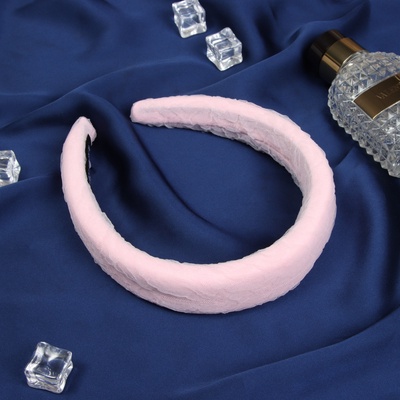 Ободок для волос QF «Жаннет», нежность стиль, 3 см, розовый