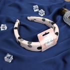 Ободок для волос QF «Жаннет», стиль круги, 3 см, чёрно-розовый - Фото 2