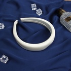 Ободок для волос «Жаннет», классик глянец, 3 см, бежевый - Фото 1