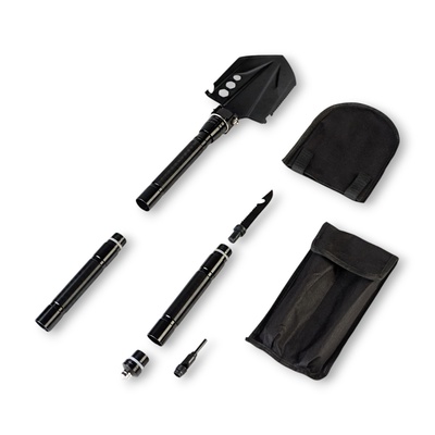 Лопата многофункциональная 9 в 1 в чехле, 67 см, черная