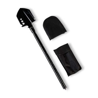 Лопата многофункциональная 9 в 1 в чехле, 67 см, черная