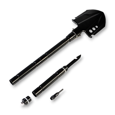 Лопата многофункциональная 9 в 1 в чехле, 67 см, черная