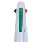 Набор шариковых ручек Calligrata, 4 штуки, автоматические, 4-х цветные, резиновый упор, МИКС - Фото 7