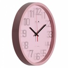Часы настенные, интерьерные "Классика", бесшумные, d-30 см, розовые - Фото 3